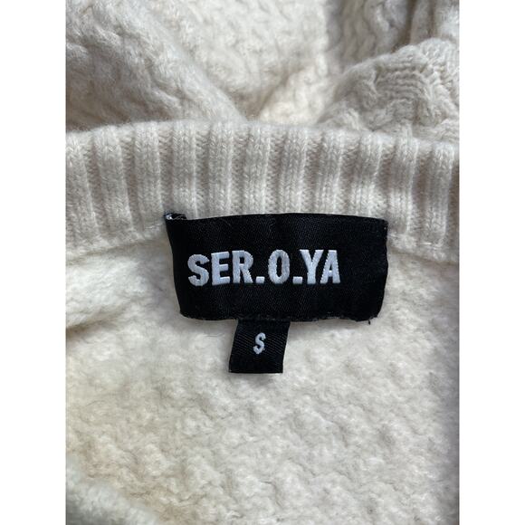 Ser.O.Ya 'Forrest' Cream Wool Sweater Size S - Picture 4 of 5